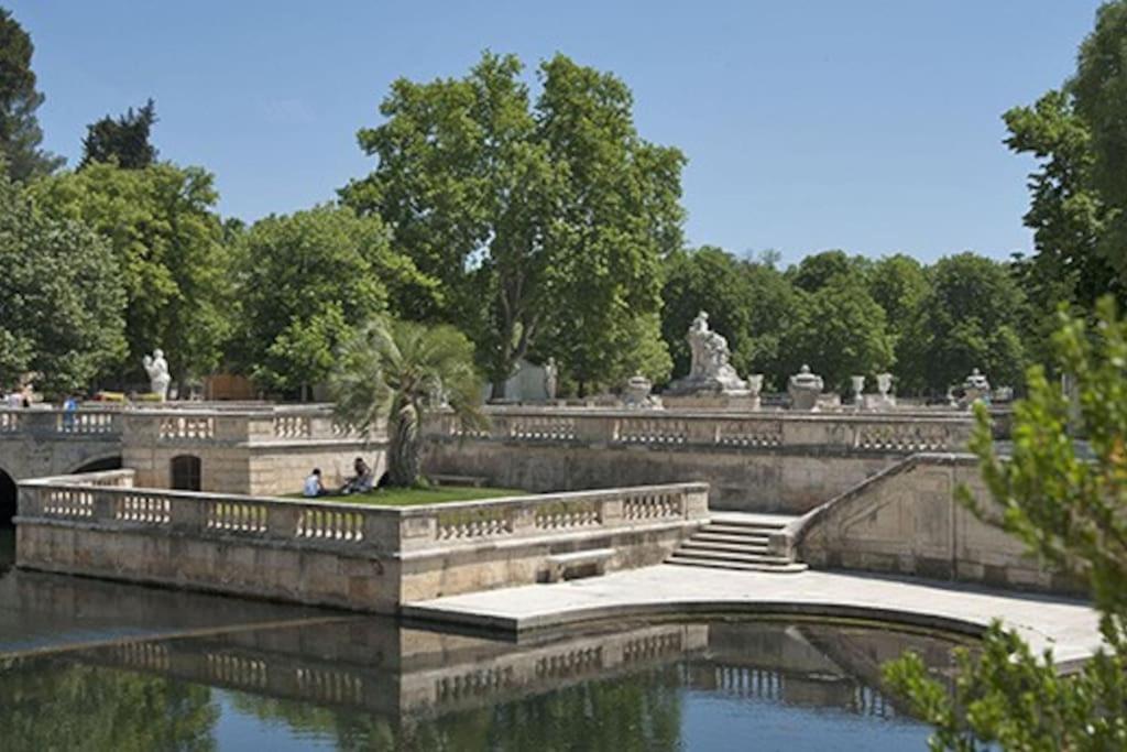 Apartamento Fabienne Cote Jardins De La Fontaine Nimes Exterior foto